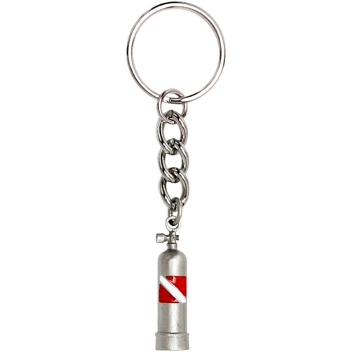 Unrealfind Quality Realistic Life-like Key Chain Scuba Tank w/Dive Flag (Dive Tank with Dive Flag)