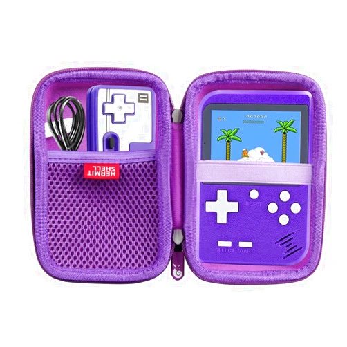 Hermitshell Hard Travel Case for Handheld Game Machine Retro Mini Game Player (Not Include The Handheld Game Console) (Purple)