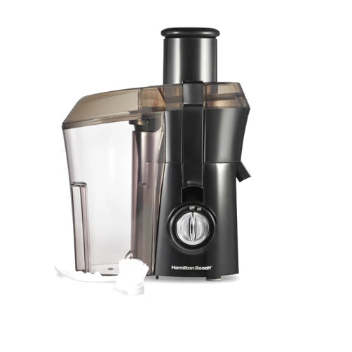Hamilton Beach Juicer Machine, Big Mouth Large 3” Feed Chute for Whole Fruits and Vegetables, Easy to Clean, Centrifugal Extractor, BPA Free, 800W Motor, Black