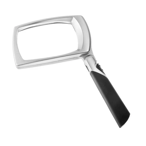 Carson LED Lighted 2.5X Power Rectangular Magnifier with Folding Collapsible Handle (MJ-30)