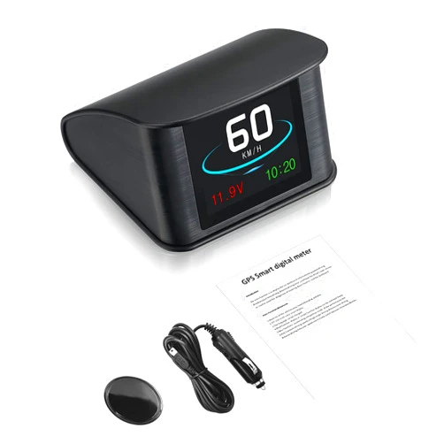 SHELITA Universal Car Speedometer Display, Head Up Display, Car HUD Drive Speed, Satellite Number, Driving Mileage, Driving Direction, Voltage, Altitude, Speed Alarm, BAT Alarm, etc for All Cars