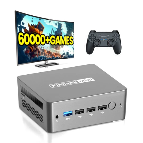 Bearway Mini PC Intel N100 (up to 3.4GHz) Mini Computer Windows 11, Small PC 8GB DDR5 256GB SSD,Built in 60,000+Games,4K Dual Display/WiFi 5/BT 4.2/500G External HDD Micro Desktop Computer for Home Office