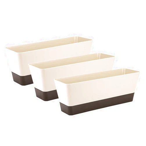 Skelang 3 Pcs Rectangular Plant Pot, 12