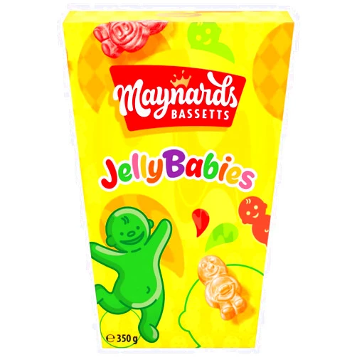 Bassett's Maynards Bassetts Jelly Babies Sweets Carton 350g