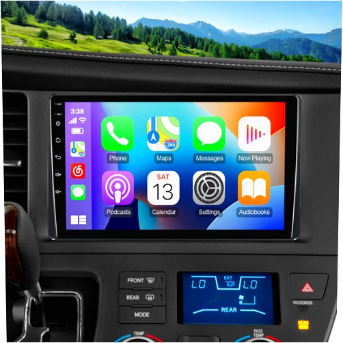 ISUDAR 9-Inch IPS Touchscreen Android 12 Car Stereo for Toyota Sienna 2015-2018 with Wireless CarPlay & Android Auto 2+32GB Car Radio, Support GPS, WiFi, Bluetooth, FM Radio, Backup Camera, SWC, Dual USB