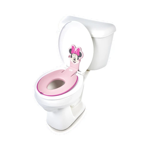 Bright Starts Disney Baby Minnie Mouse Flip & Sit Potty Seat by Bright Starts, Attaches to Toilet Securely, Space Saving Design Fits Most Toilets
