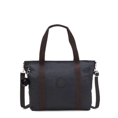 Kipling Women's Asseni Tote Bag, Lightweight Everyday Purse, Nylon Shoulder Bag