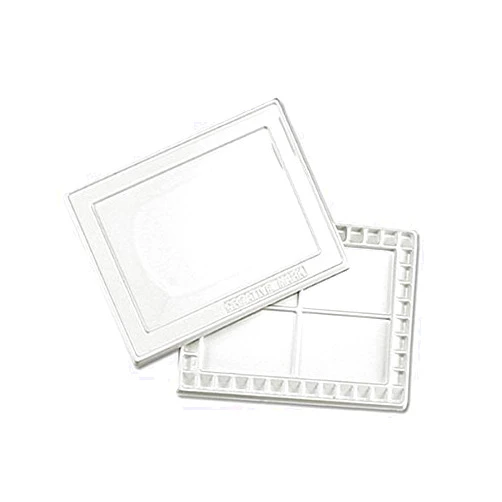 Creative Mark Watercolor Painting Palette with Cover 40 Paint Small Wells & 4 Large Mixing Area 12x16 Inch - White