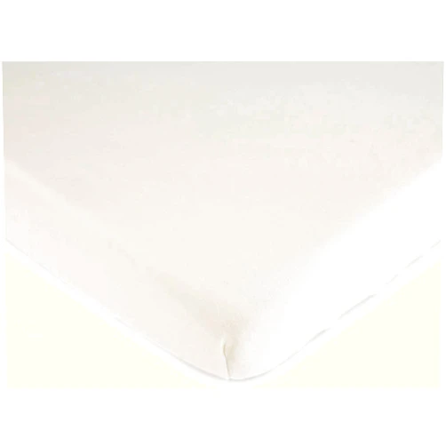 SHEETWORLD.COM SheetWorld Baby Fitted Bassinet Sheet Fits Nuna Mixx 12 x 29 inches, 100% Cotton Woven Sheet, Unisex Boy Girl, Solid Ivory Woven, Made in USA