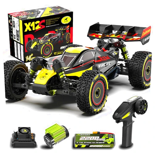 LAFPACY RLAARLO 1/12 Brushless RC Cars for Adults, Max 50 MPH Fast RC Buggy, All Terrain High Speed Remote Control Car Hobby Off-Road RC Truck 4x4 Monster Trucks