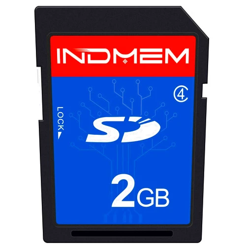 Sinobright INDMEM SD Card 2GB Class 4 Flash Memory Card 2G SLC Stanard Secure Digital Cards (1PC)