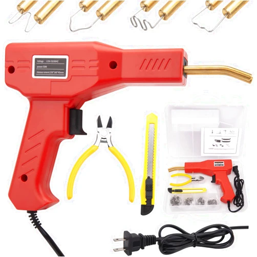 KAKO Plastic Welder Kit, Plastic Welding Kit, 50W Hot Stapler Plastic Repair Kit, 200Pcs Hot Stapler Plastic Repair Kit, Plastic Stapler Welding Kit, Plastic Bumper Repair Kit for Car Repair Plastic Parts