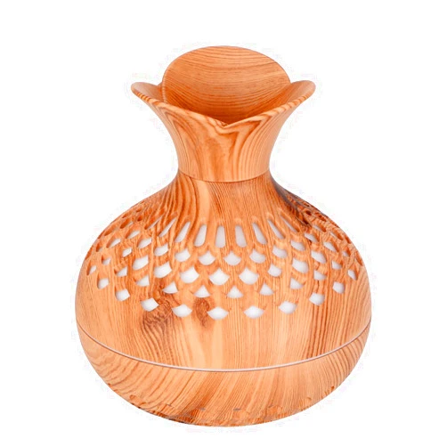 Cerrota Mini Humidifier, 300ml USB Personal Desktop Humidifier, Quiet Cool Mist Small Humidifier for Bedroom, Office & Home, USB Powered, Auto Shut-Off, 2 Mist Modes, Light Wood Grain