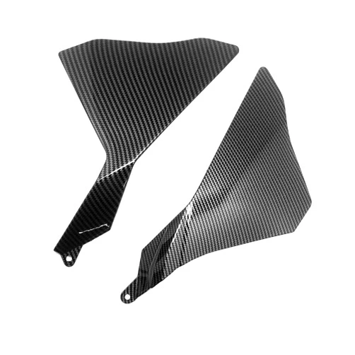 HUKLAB Motorbike Frame Fairings for Yamaha YZF R1 R1M R1S 2015-2019 Motorcycle Hydro Dipped Carbon Fiber Finish Part Upper Side Cover Cowl Panel Fairing Replacement Upgrade Accessories