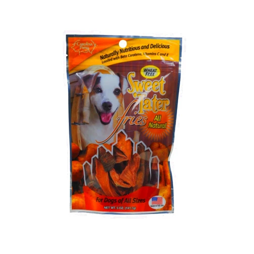 Carolina Prime Pet 45031 Sweet Tater Fries Treat For Dogs ( 1 Pouch), One Size,Brown