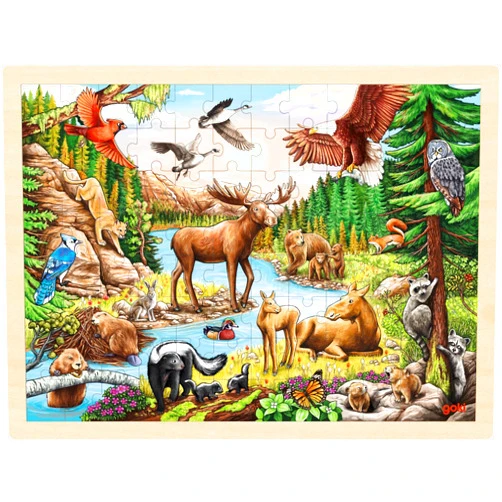 Goki North American Wilderness Inlay Puzzle