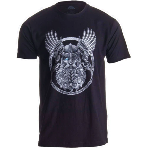Ann Arbor T-shirt Co. Odin | Norse Mythology God Valkyrie Valhalla Viking Raven Nordic Thor T-Shirt