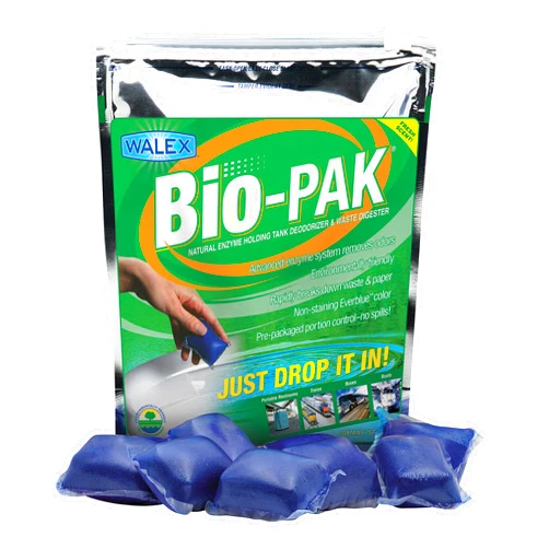 WALEX BIOBLUBG Bio-Pak Natural Enzyme Holding Tank Deodorizer and Waste Digester - 50-Pack