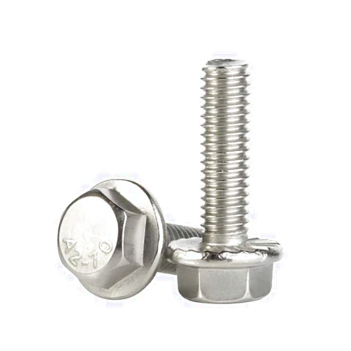 Mellewell M6 x 20mm Flanged Hex Head Bolts Flange Hexagon Screws, Stainless Steel A2, DIN 6921, 25 PCS