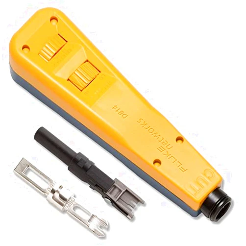 Fluke Networks 10055503 D814 Series Impact Punch Down Tool with Bix and EverSharp 66/110 Blade