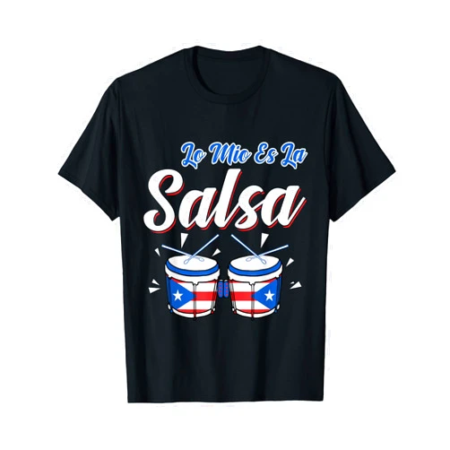 Boricua souvenir Co. Gift Tee Salsa de Puerto Rico, Boricua Puerto Rican Pride Gift Music T-Shirt