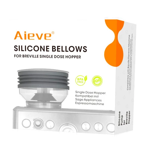 AIEVE Silicone Bellow Compatible for Breville Barista Express, Single Dose Hopper for Breville Espresso Machine