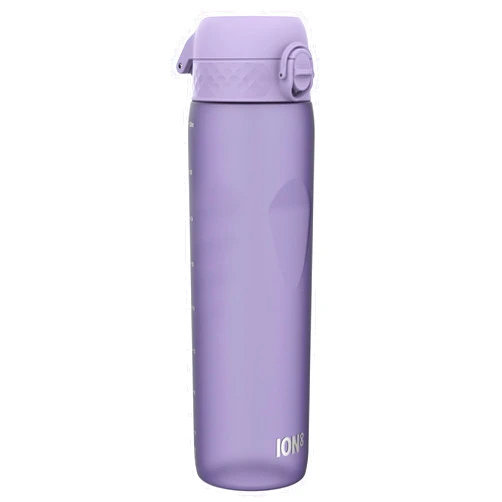 Ion8 1 Litre Water Bottle, Leak Proof, Flip Lid, Carry Handle, Rapid Liquid Flow, Dishwasher Safe, BPA Free, Soft Touch Contoured Grip, Ideal for Sports and Gym, Carbon Neutral Recyclon