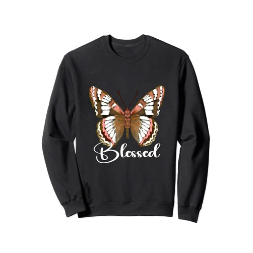Maria's Jesus Has My Back Faith Tees Jesus Has My Back Butterfly Faith Christian Sweatshirt