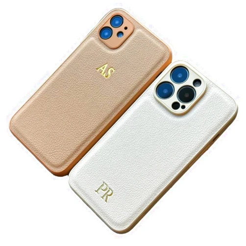 Handmade Custom Embossed iPhone Case - Personalized Leather Case for iPhone 15, 14, 13, 12, 11, XR, XS, X, 8, 7 Plus, Pro, Max, SE, Mini - Custom Text, Date, Name, Initials, Monogram, Engraving, Gift idea