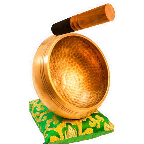 Yak Therapy Tibetan Singing Bowl Set By YAK THERAPY- Hand Crafted Meditation, Chakra Healing Peace and Mindfulness Bowl with Mallet, Silk Cushion & Bag, 4.5 inch Bowl Made in Nepal includes Gift Ebook by Email
