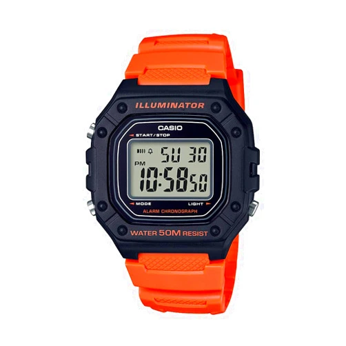 Casio W218H Series | Men’s Digital Watch | 50M WR | 1/100 Second Stopwatch | 100 SEC Chronograph | LED Backlight | Countdown Timer | Daily Alarm | Hourly Time Signal | 7 Year Battery