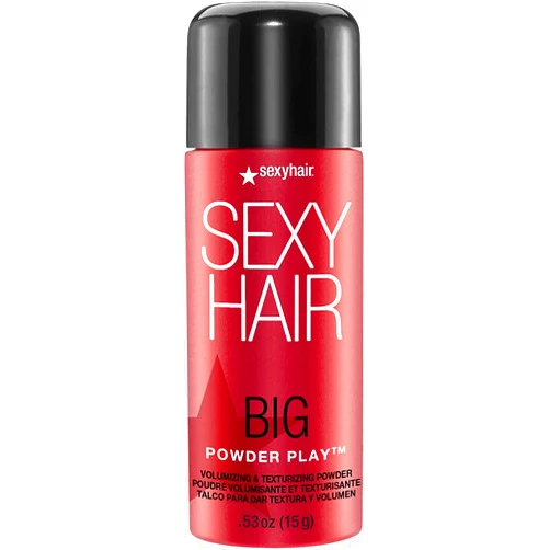 SexyHair Big Powder Play Volumizing & Texturizing Powder, 0.53 Oz | Colorless on Hair | Fragrance Free | Instant Lift