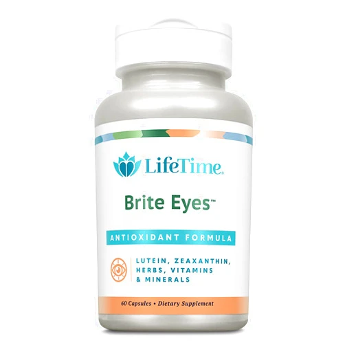 Lifetime Brite Eyes Antioxidant Formula | Supports Dry Eyes, Vision & Eye Health | with Lutein, Zeaxanthin, Bilberry, Vitamin A & C | 30 Servings