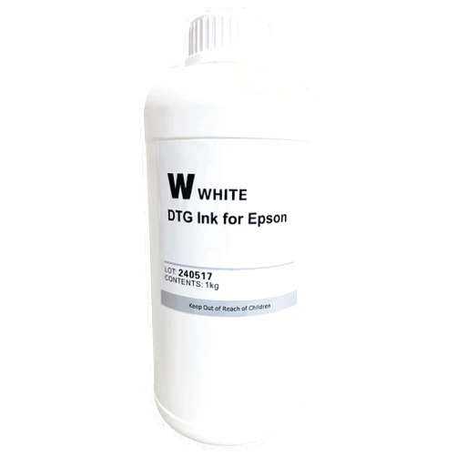 Generic DTG White Ink 1000ml Direct to Garment Printing Ink Digital Textile and More Printing Refill for SureColor F2000 F2100 P600 P800 DTG Printers and All E-pson printhead DTG Printers