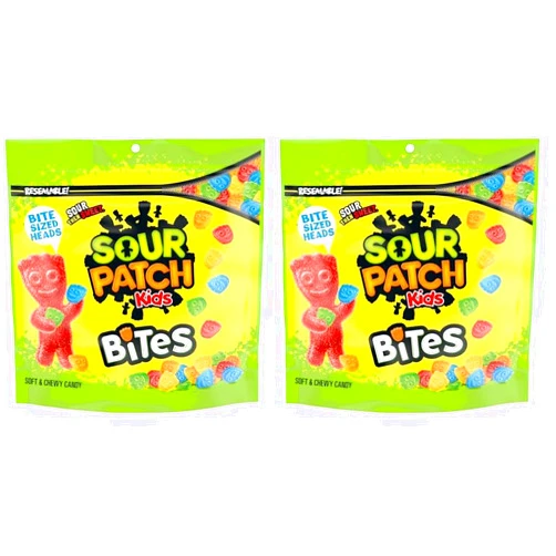 SOUR PATCH KIDS Bites Original Soft & Chewy Candy, 12 oz (Pack of 2)