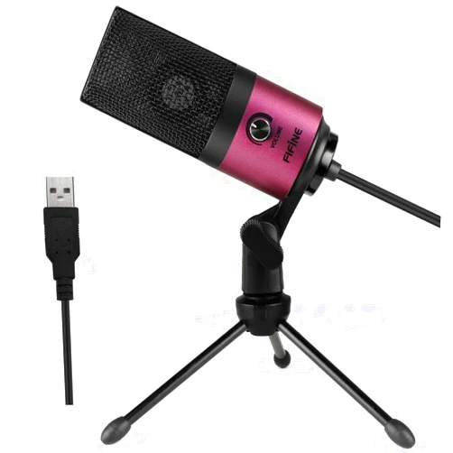 FIFINE USB Podcast Condenser Microphone Recording On Laptop, No Need Sound Card Interface and Phantom Power-K669
