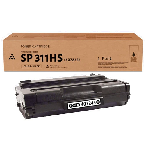 DRAWN Compatible 407245 Toner Cartridge Replacement for Ricoh SP 311DNw 311SFNw 325DNw 325SFNw Printer SP 311HS Toner Cartridge(1 Pack, Black)