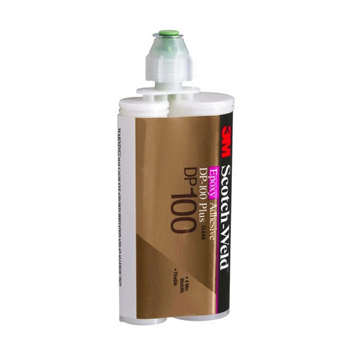 3M Scotch-Weld Epoxy Adhesive DP100, Clear, Two-Part Fast Cure Rigid Epoxy, High Shear Strength, High-Flow, Low Viscosity, Self-Leveling, 200 mL (6.76 fl oz) Duo-Pak