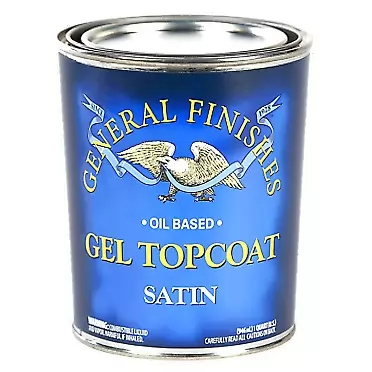 General Finishes Oil Based Gel Topcoat, 1/2 Pint, Satin