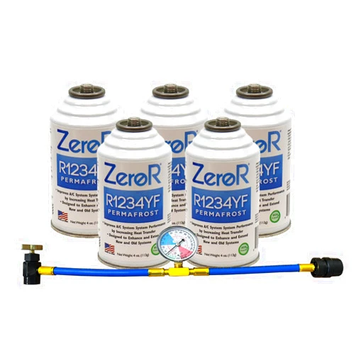 ZeroR® Permafrost for R1234YF AC Systems | Performance Booster | 5 Cans + 12