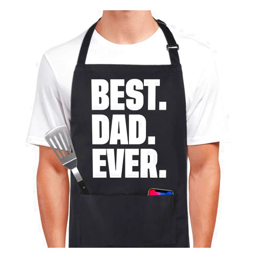 Xornis 100% Cotton Funny Apron for Men Women Adjustable Bib Aprons with 2 Pockets Grill Kitchen Cooking BBQ One Size Fits All