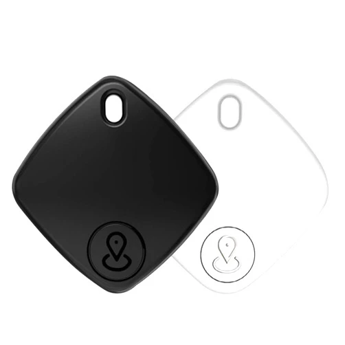HEMDRE GPS Tracker Collar, Pet Tracker for Cats and Dogs, Dog GPS Collar Tracker with Lost Mode, Long-Lasting Battery, Community Location Updates and Real-Time Tracking, Black & White