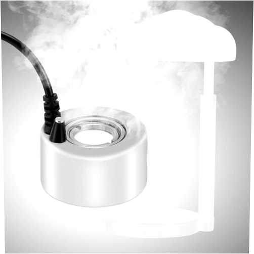 AGPTEK Aluminum Mini Mist Maker Fogger Water Fountain Pond Fog Machine Atomizer, Perfect for Halloween, Christmas and Other Holidays