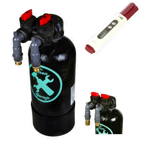 Clean Garage The Spot Free Car Wash System 50 | Deionized Water DI Rinse | Bypass Head and TDS Meter Included