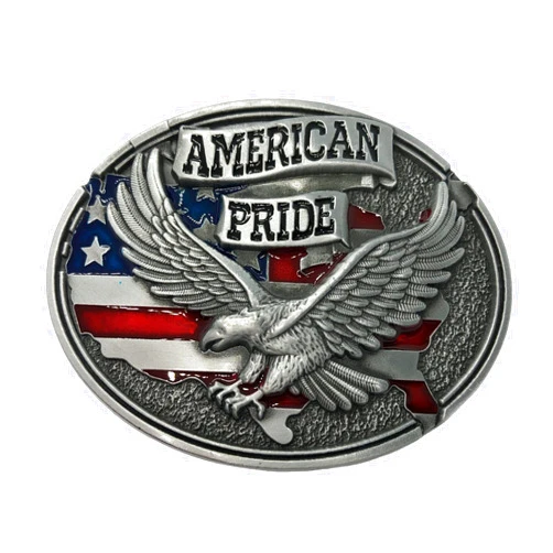 Ivory Falcon American Pride Belt Buckle