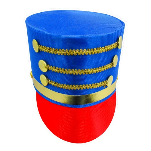 Nicky Bigs Novelties Nutcracker Hat Adult Toy Soldier Costume Marching Band Majorette Ring Master Top Hat Cosplay Accessory