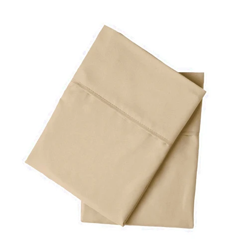 PeachSkinSheets Night Sweats: The Original 1500tc Soft Standard Pillowcase Set Light Mocha