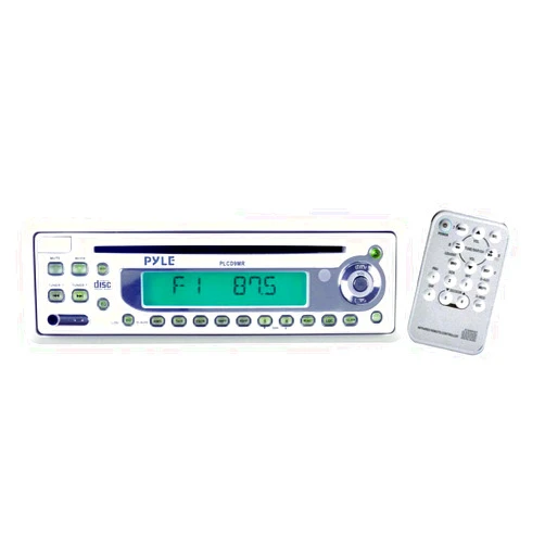 PYLE PLCD9MR AM/FM-MPX In-Dash Marine CD Player with Full Face Detachable Panel