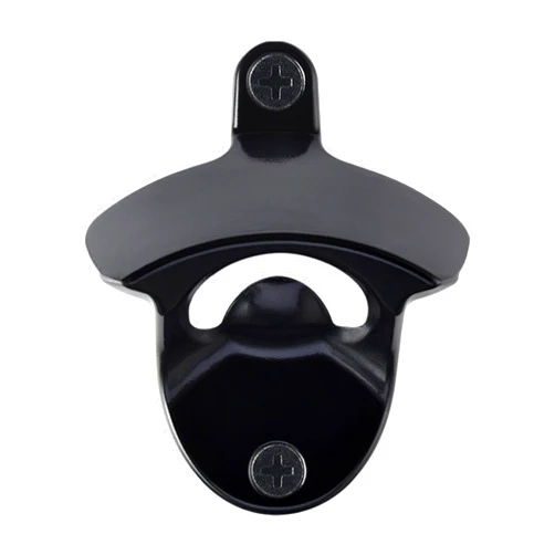 HAIICEN Black Stainless Wall Mounted Bottle Opener, Vintage Metal Screw on Bottle Cap Opener for Beer Lovers