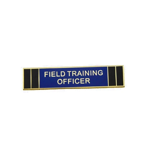 HIBADGE Field Training Officer FTO Police Citation Merit Award Commendation Bar Pin-gold